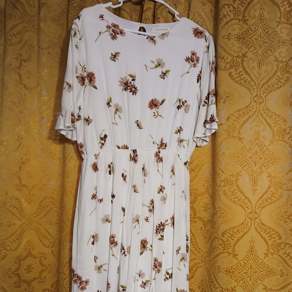 Large floral dress